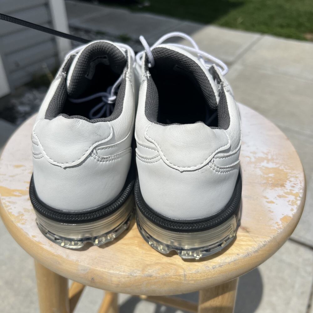 Size EUR 41 aleck Men's Golf Shoes White Athletic Sneaker Plastic Cleats - Picture 3 of 10